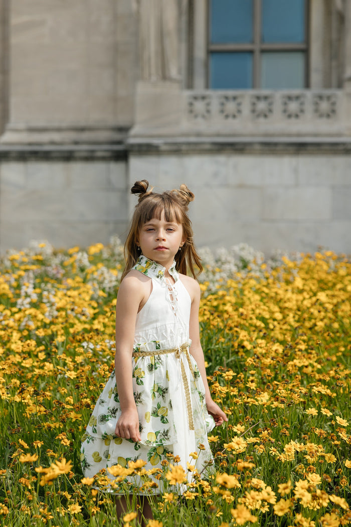 Amalfi Lemon Dress - Petite Maison Kids