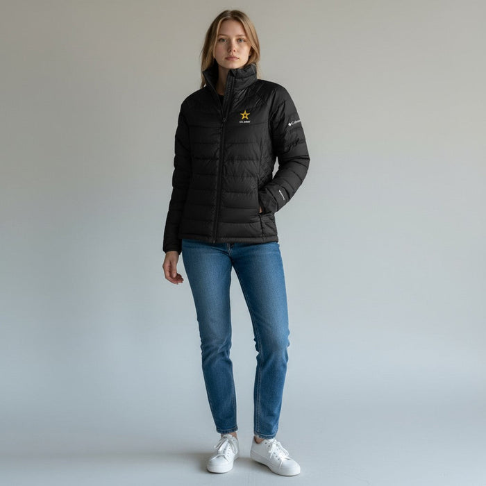 Army Star Columbia Women's Powder Lite II Jacket (Black)*
