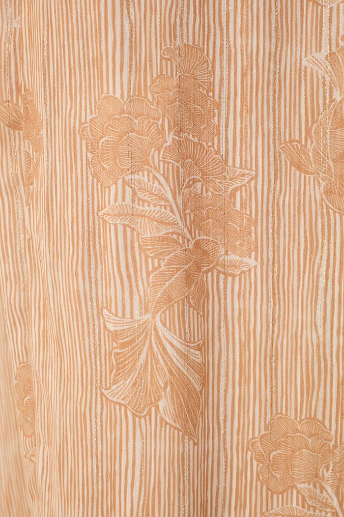 Beige Oceano One Shoulder Lurex Jumpsuit_8