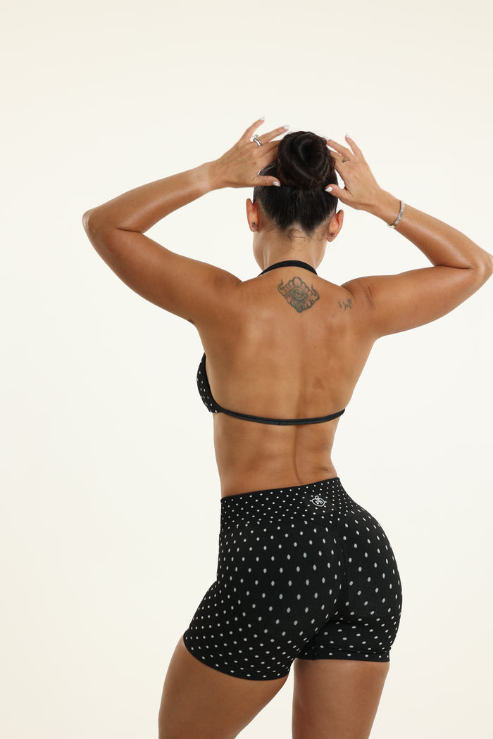 Black Polka Dot Bombshell Set