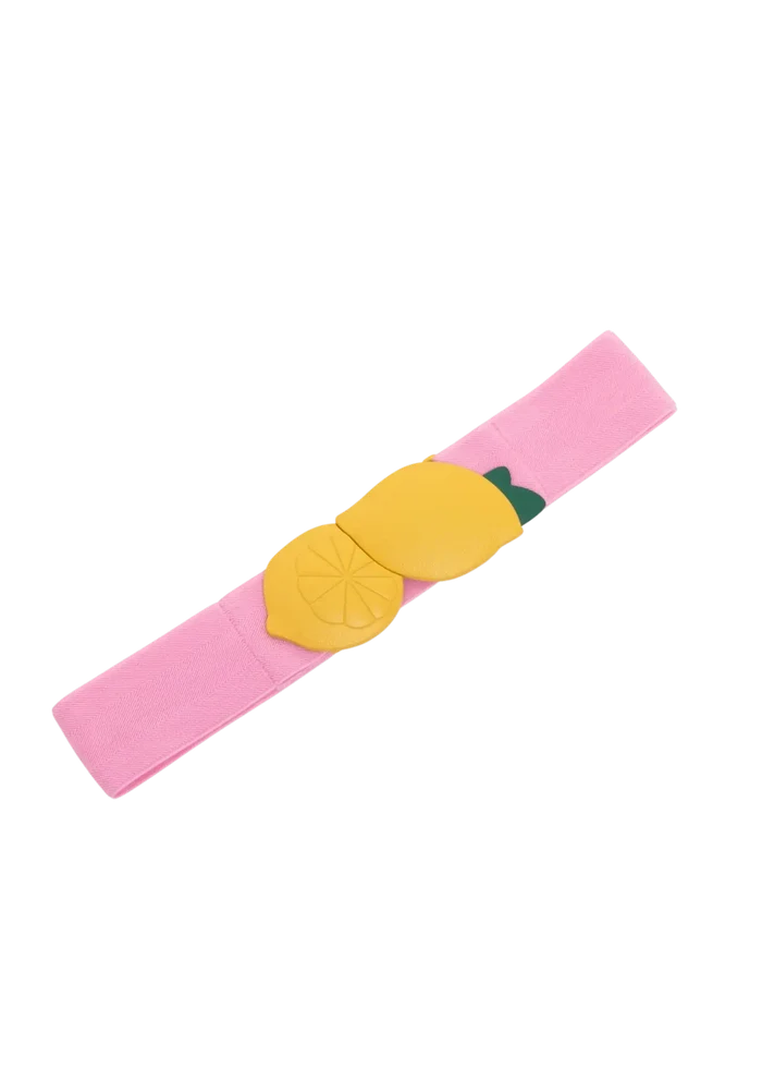 BLUTSGESCHWISTER RIEM limonello love, pink belt