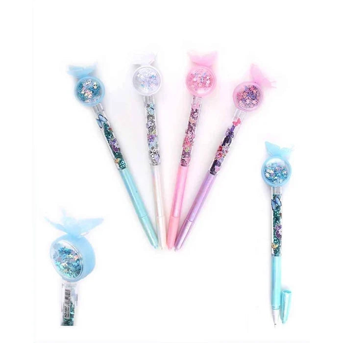 Butterfly Glitter Liquid Shaker Pens (48-Piece Set) (ANV-1514)