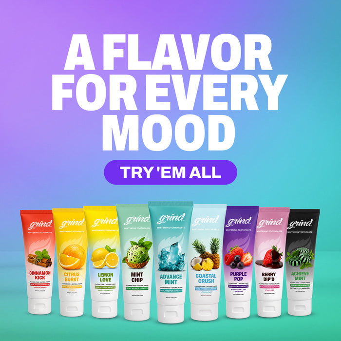 Grind Cinnamon Kick veteran owned oral care brand