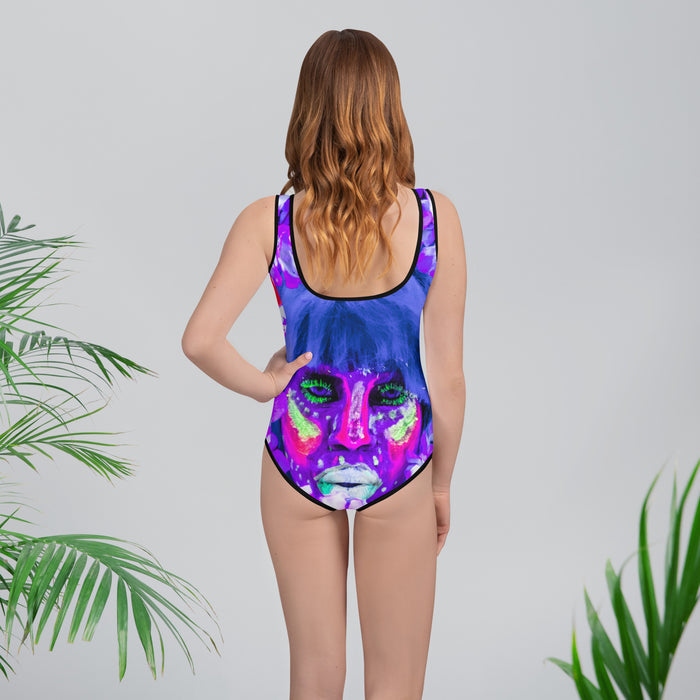 Durable All Over Print Youth Swimsuit 49