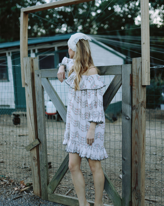 Dylan Dress in Floral Trellis