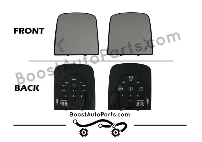 GM Older Style Upper Tow Mirror Glass