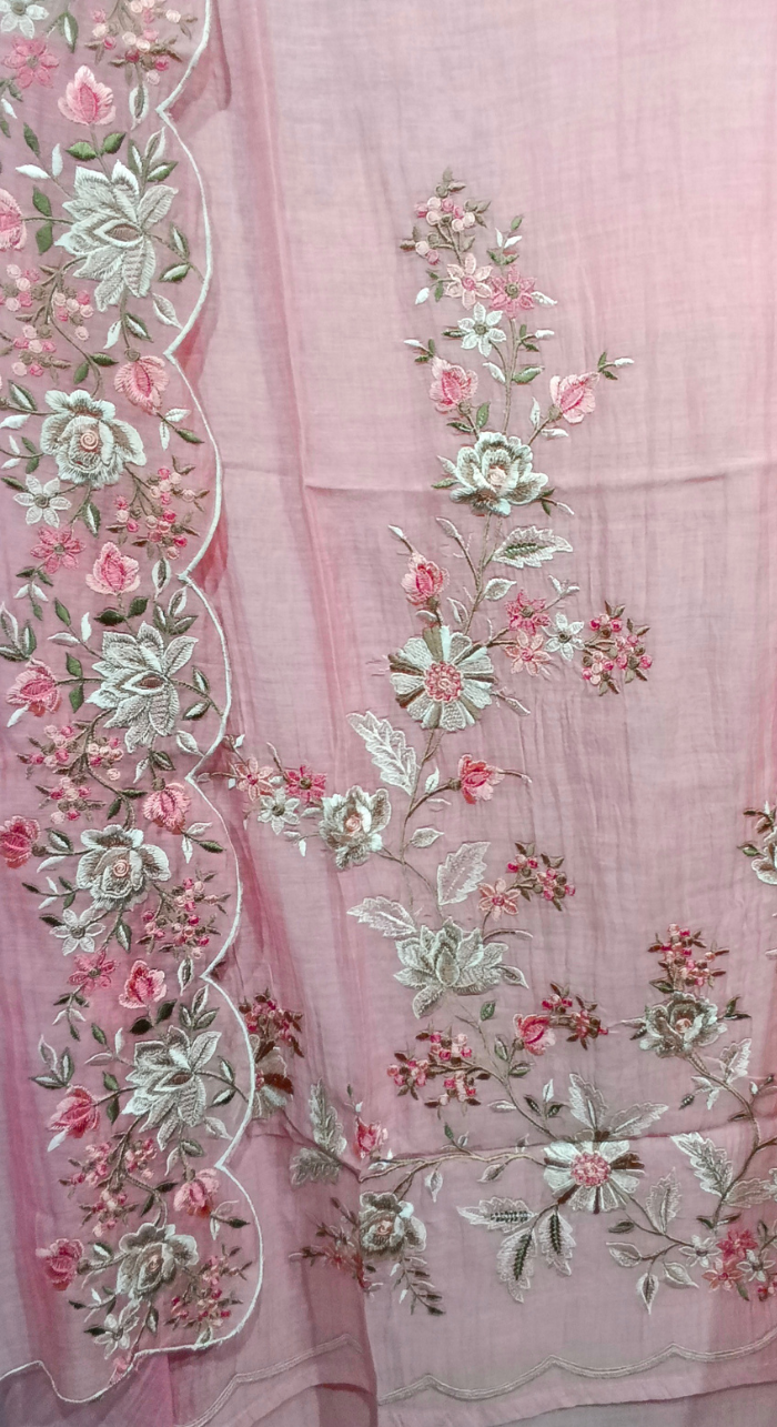 Gulnaar Heirloom Chanderi Semi-Stitched Cotton Suit