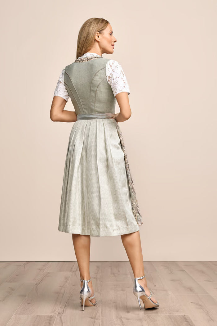 Kruger Long Dirndl 2pcs. 70cm "Fanella" green (low stock)