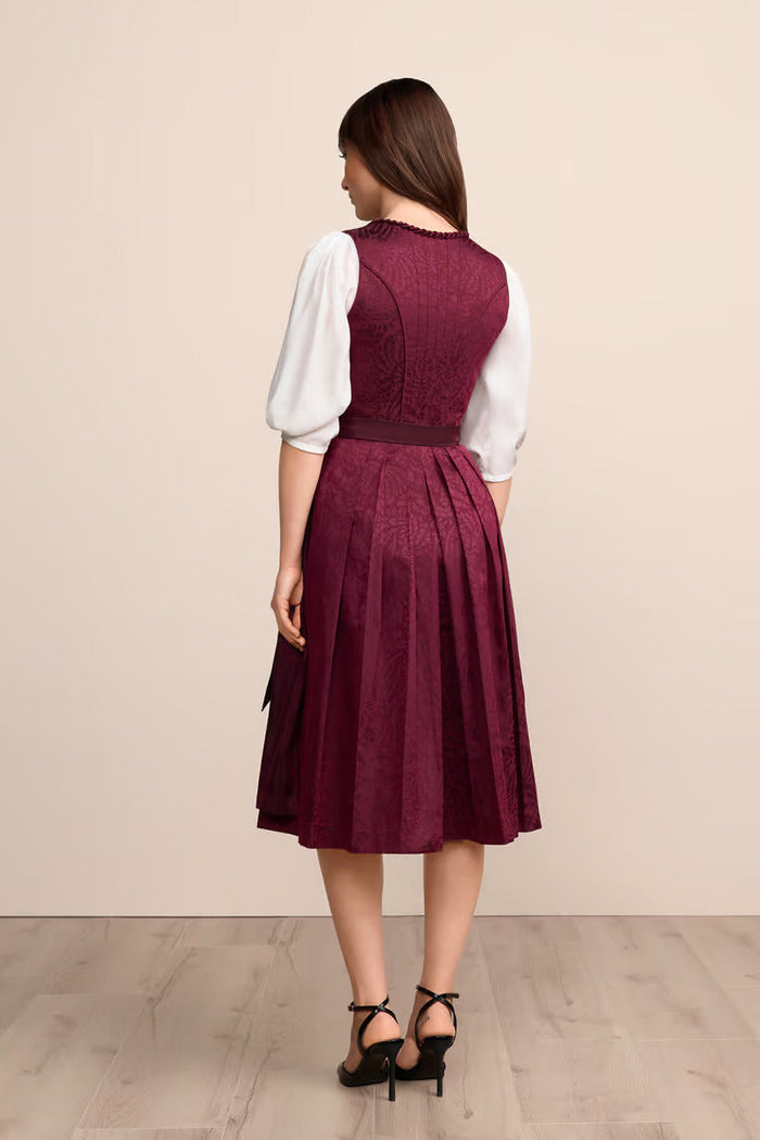 Kruger Long Dirndl 2pcs. 70cm "Jolita" red