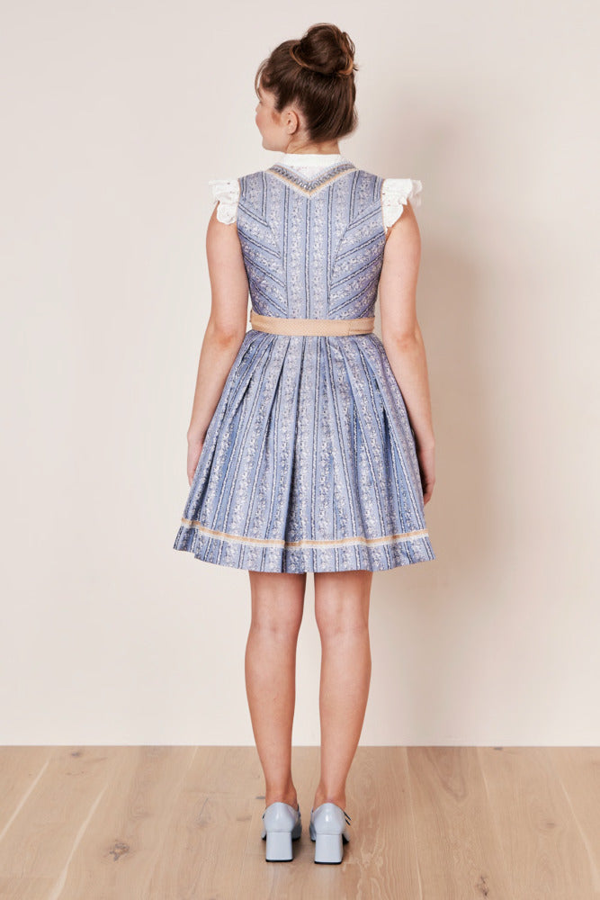 Kruger Mini Dirndl 2pcs. 50cm "Eike" blue (34)