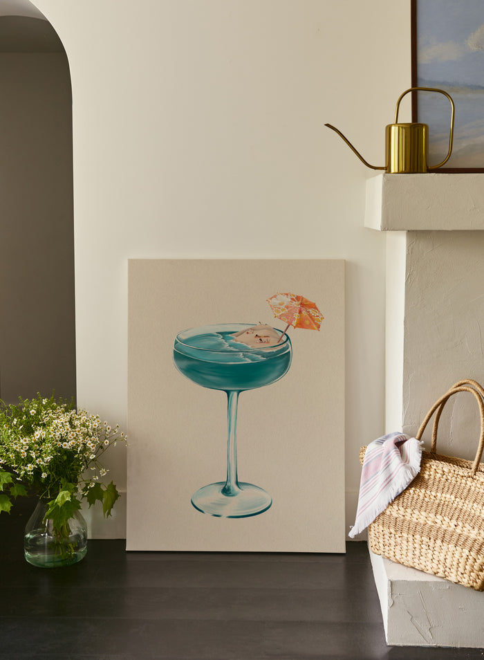 Poolside Sip, Poster