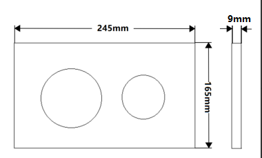 Round Toilet Button Plate For Concealed Cistern