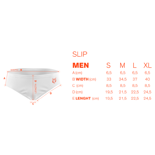 Slip de bain - Orange Camo (Outlet)