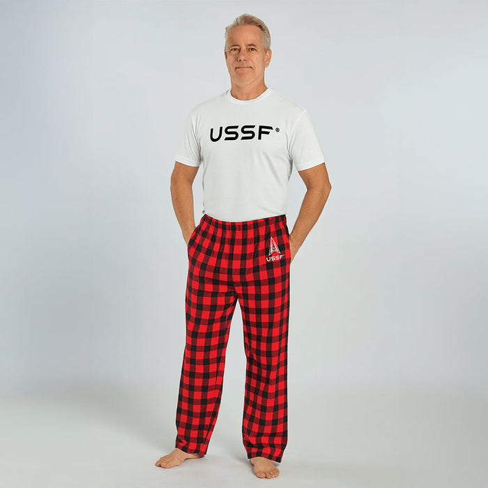 Space Force Delta Buffalo Check Flannel Pants