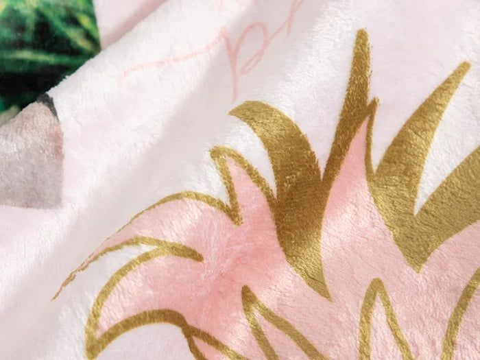 Tie Dyed Faux Fur Lined Sublimation Minky Blanket(White, 76*101cm/30inchx 40inch)