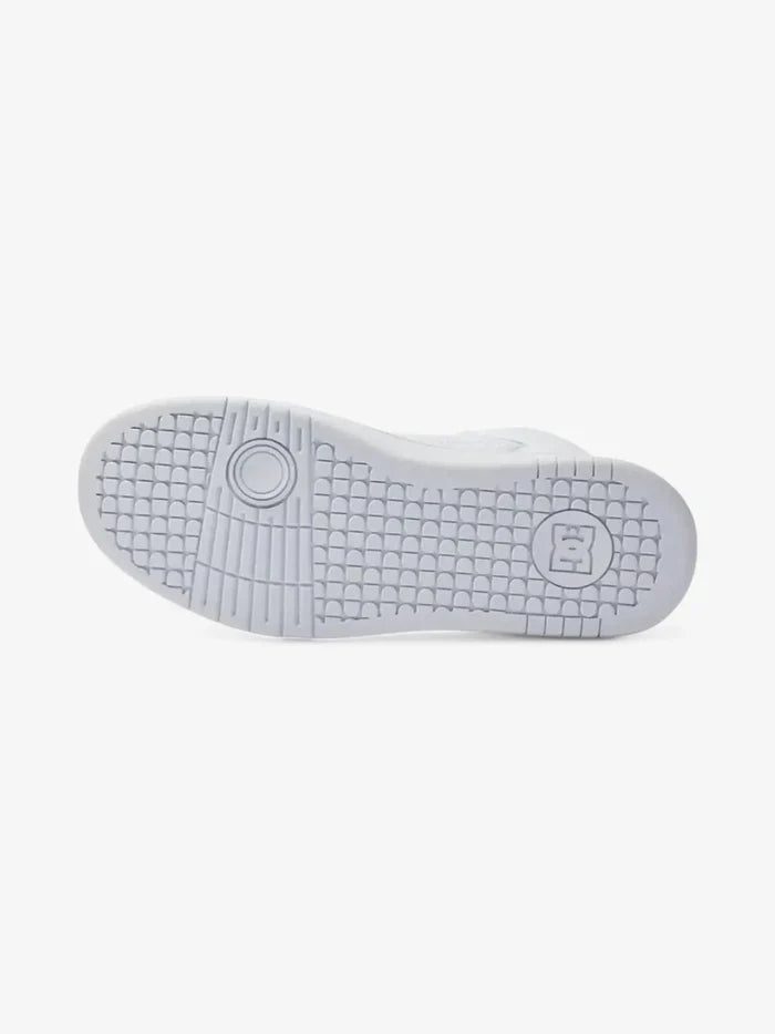 Zapatillas DC Mujer Manteca 4 Mid Blanco Plateado