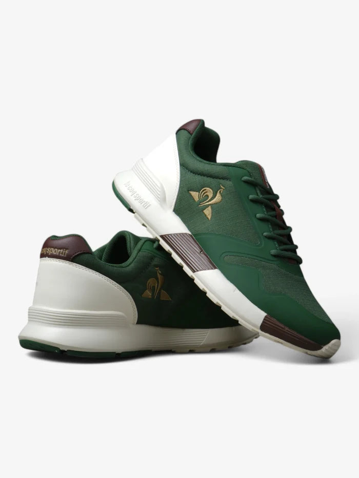 Zapatillas Le Coq Sportif Omega X Sport Verde Marrón Crudo