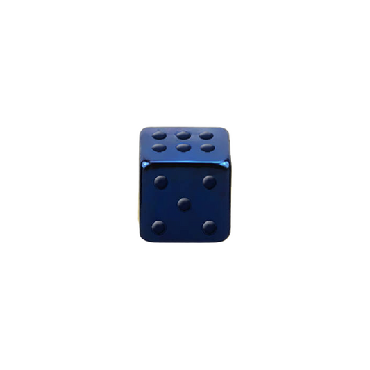 Blue 14g Externally Threaded Dice Externally Threaded