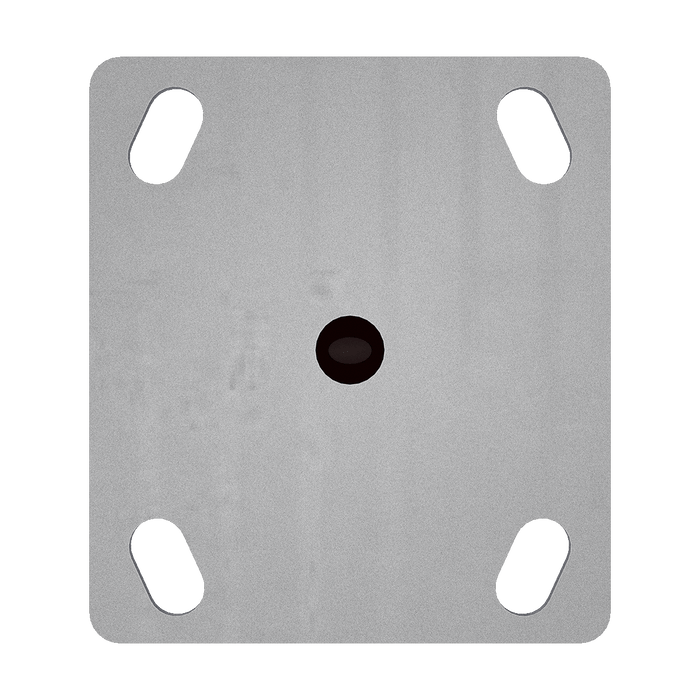 4 x 2-inch Maroon Polyurethane Rigid Caster