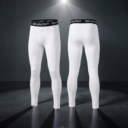 Adult Full Leg Compression Pants - White