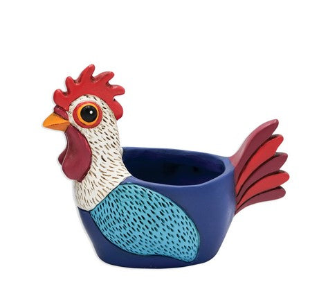 Allen Designs Planter - Baby Rooster - Dark Blue