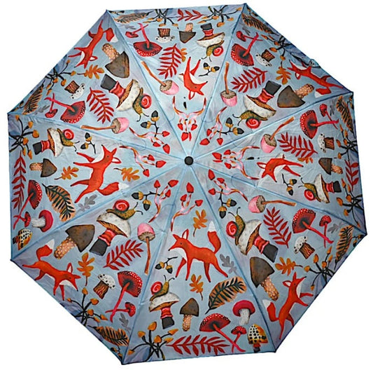 Allen Designs Umbrella - Fox and Mushroom