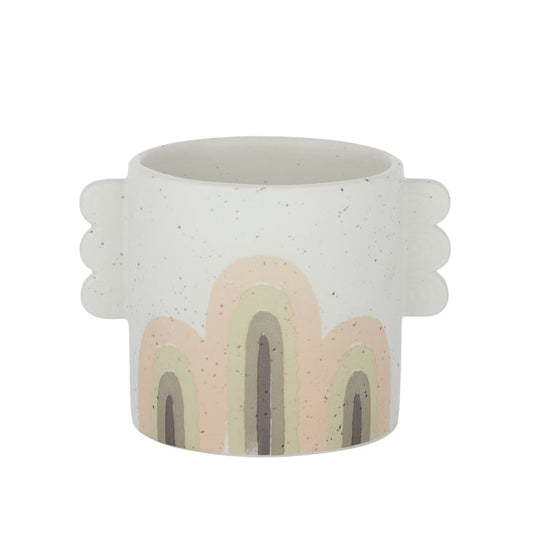 Apsida Ceramic Pot Nude Green