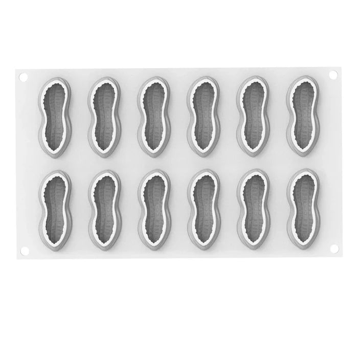 Arachide "Peanut" Silicone Mold w/cutter - 12 Forms