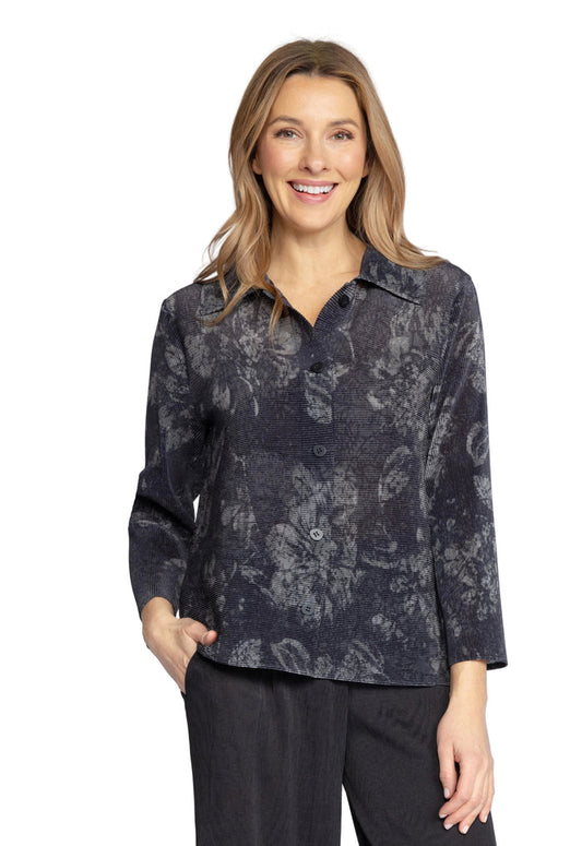 Batik Night Out Jacket by Olivia by Habitat in Black