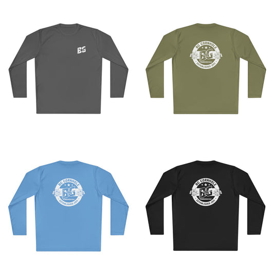 BG Unisex Lightweight Polyester Long Sleeve Tee - Multiple Colors