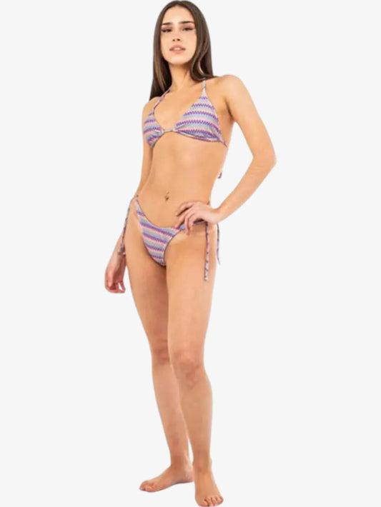 Bikini Roxy Wavy Stripe Mini Tiki Tri Multicolor