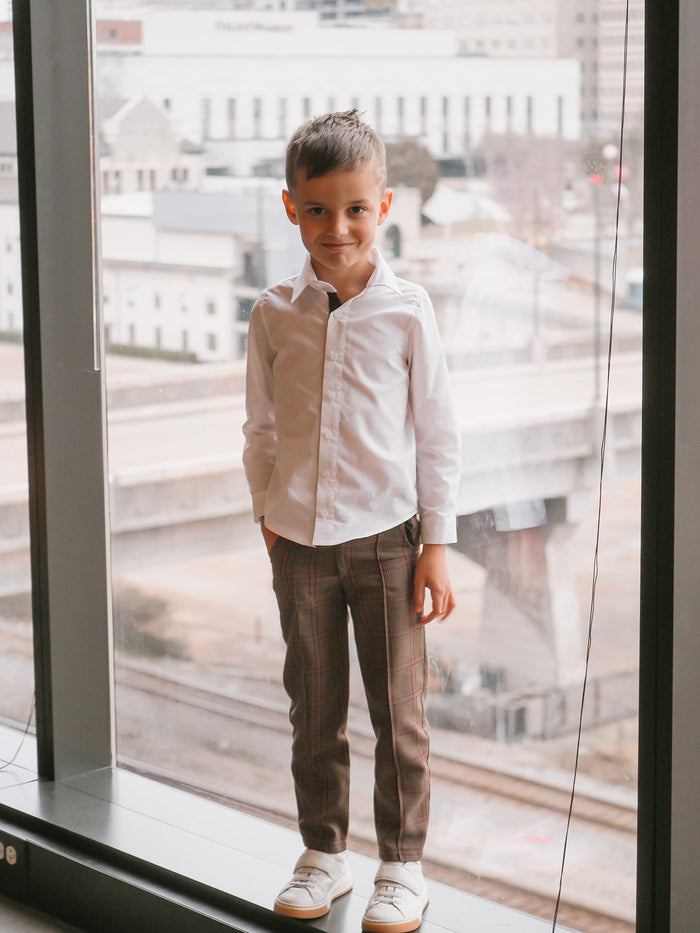 Blair Estate Tweed Shirt and Pants Set - Petite Maison Kids