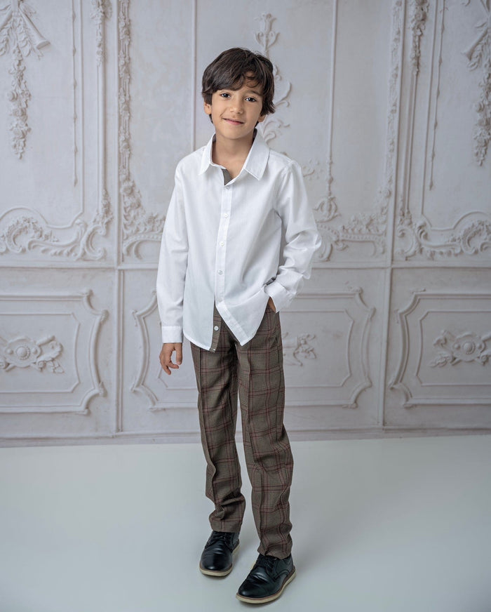 Blair Estate Tweed Shirt and Pants Set - Petite Maison Kids