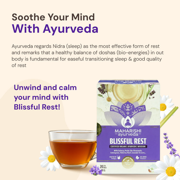 Blissful Rest: Ayurvedic Sleep Tablets Alternative | Herbal Tea