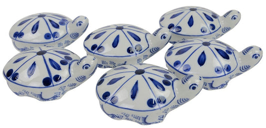 Blue and White Floating Turtle