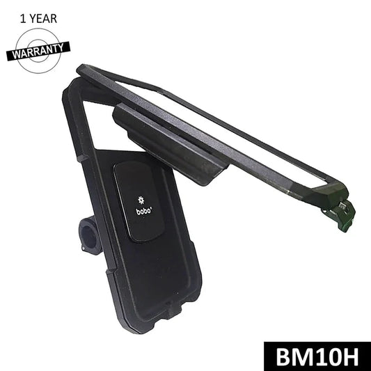 BOBO BM10H waterproof bike phone holder
BOBO BM10H waterproof motorcycle phone holder with a protective phone case and handlebar mount.