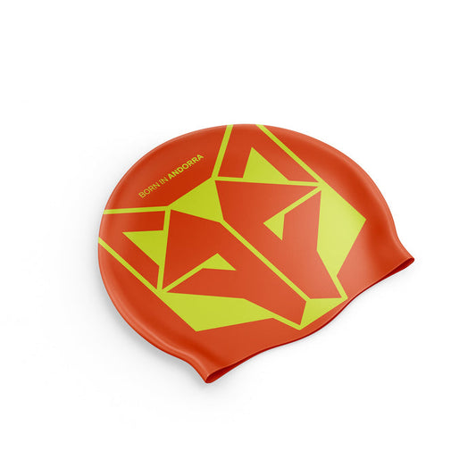 Bonnet natation - Fluo Orange & Fluo Yellow