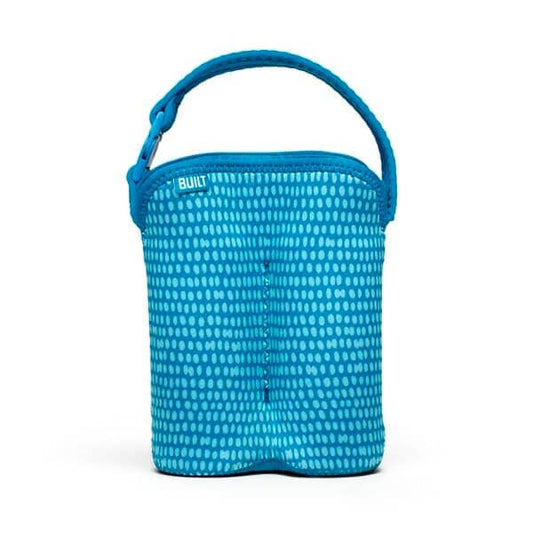 BUILT® Bottle Buddy Two-Bottle Tote Blue Dots Cases Your Oil Tools