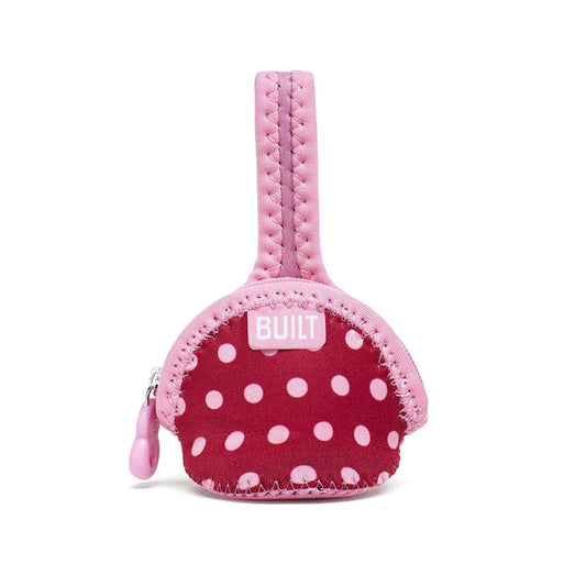 BUILT® Paci-Finder Single Pacifier Holder in Baby Pink Dots Cases Your Oil Tools