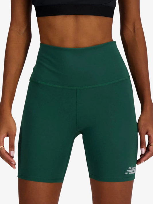 Calza Short New Balance Harmony High Rise Verde
