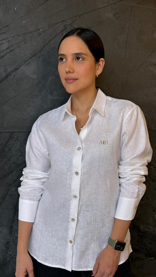 Camisa en lino basica