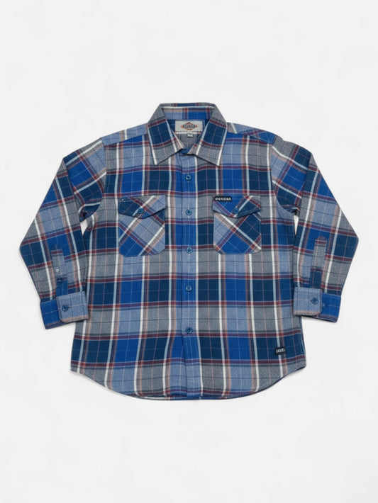 Camisa Gotcha Fannel Niño Azul
