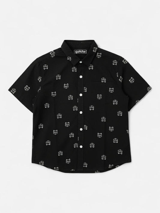 Camisa Gotcha Stenhouse Niño Negro