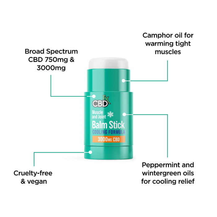 CBD Balm Stick Muscle & Joint  750mg–3000mg