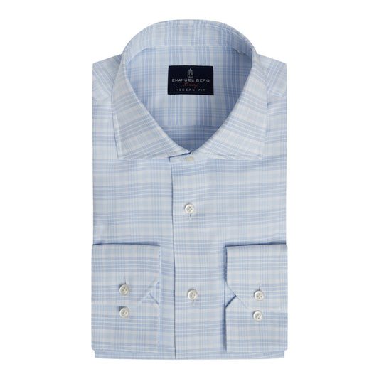 Checked Yoga Twill Premium Stretch Shirt