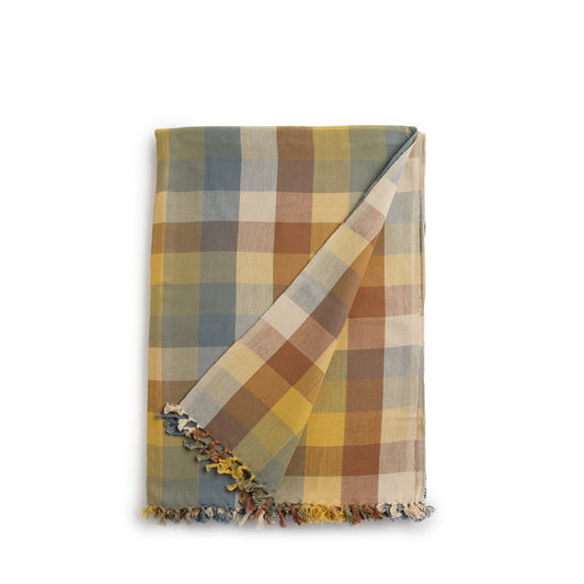 All Roads Products Chunky Plaid Tablecloth in Prieto