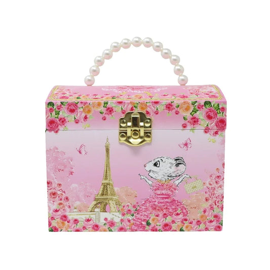 Claris the Chicest Mouse in Paris Pearl Musical Jewelry Box- Petite Maison Kids