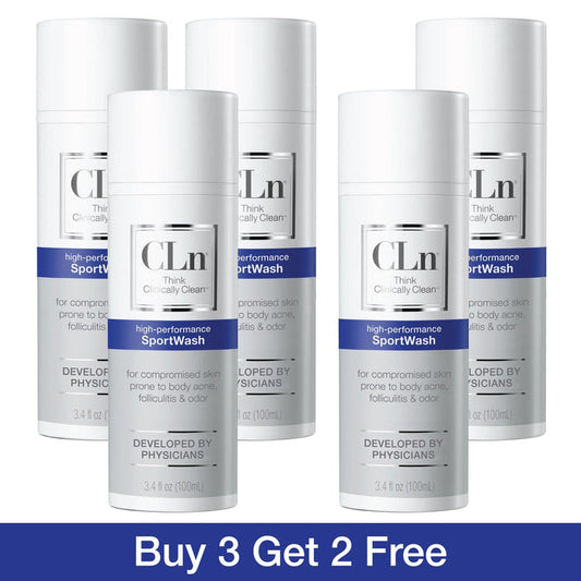 CLn SportWash 3.4 oz 5-Pack Shop All Products CLn Skin Care