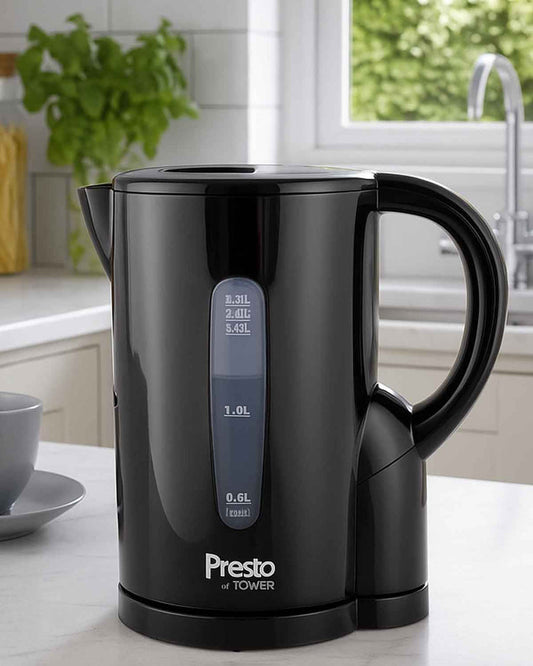 Cordless Compact Electric Kettle - Black - The Classic Boutique