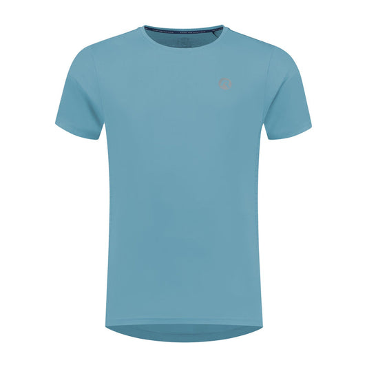 Rogelli Core hardloopshirt korte mouw heren lichtblauw voorkant.